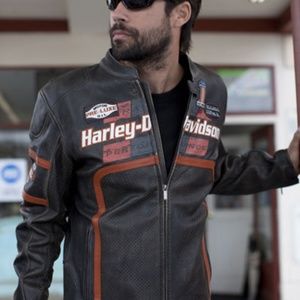 Harley-Davidson Men Half Mile perforated Leather